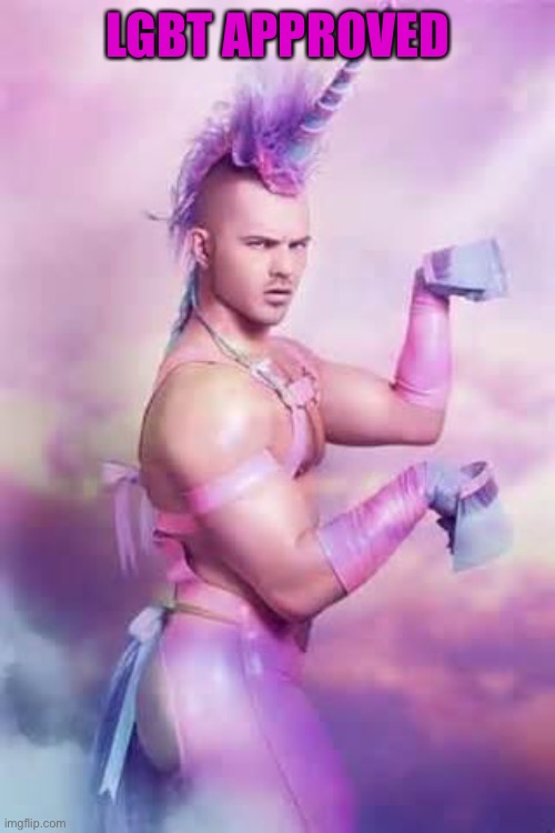 Gay Unicorn | LGBT APPROVED | image tagged in gay unicorn | made w/ Imgflip meme maker