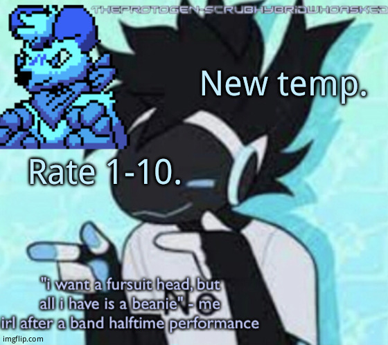 Protogen template (thx suga) | New temp. Rate 1-10. | image tagged in protogen template thx suga | made w/ Imgflip meme maker