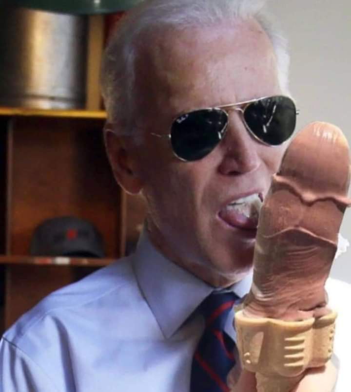 High Quality Biden gets a special scoop Blank Meme Template