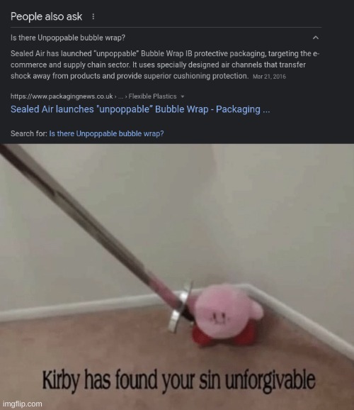 Why | image tagged in kirby has found your sin unforgivable | made w/ Imgflip meme maker