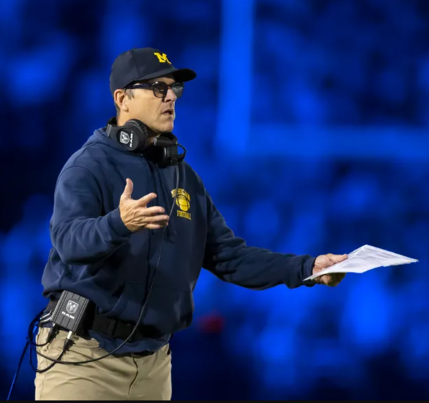 High Quality Jim Harbaugh Unahppy Blank Meme Template