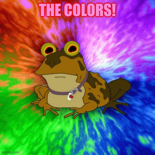 Hypnotoad Animated | THE COLORS! | image tagged in hypnotoad animated | made w/ Imgflip meme maker