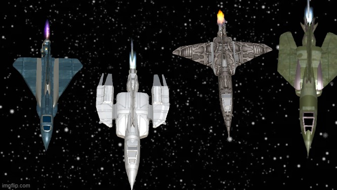 All my spaceplanes in space | image tagged in space | made w/ Imgflip meme maker