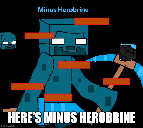 HERE'S MINUS HEROBRINE | made w/ Imgflip meme maker