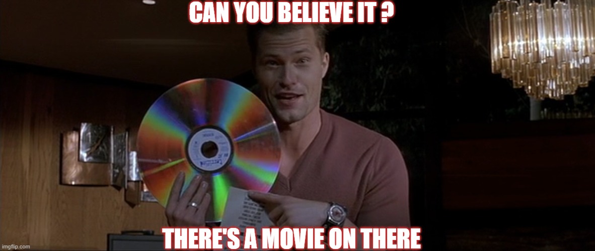 CAN YOU BELIEVE IT ? THERE'S A MOVIE ON THERE | image tagged in technology | made w/ Imgflip meme maker