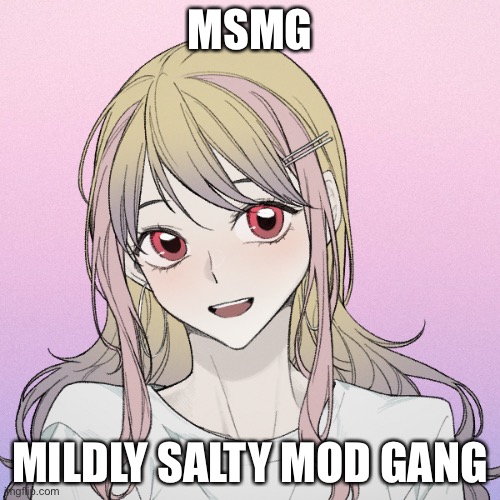 peachytroopa’s new picrew | MSMG; MILDLY SALTY MOD GANG | image tagged in peachytroopa s new picrew | made w/ Imgflip meme maker