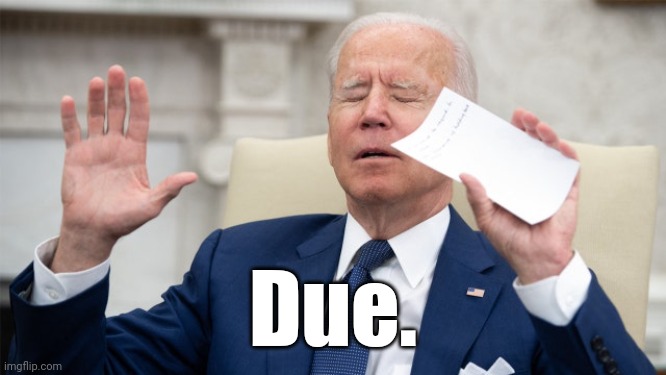 obiden calls upon the spirits | Due. | image tagged in obiden calls upon the spirits | made w/ Imgflip meme maker