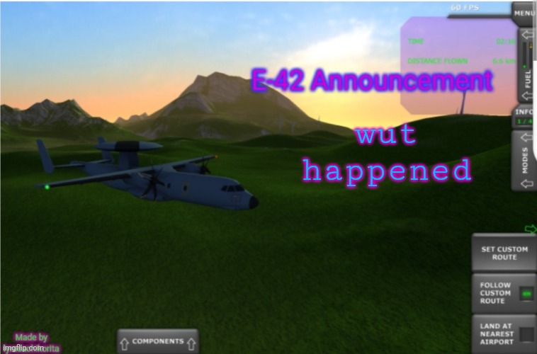 E-42 Announcement template | wut happened | image tagged in e-42 announcement template | made w/ Imgflip meme maker