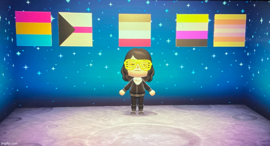 My ACNH Pride Room because why not? (Work in progress) | made w/ Imgflip meme maker