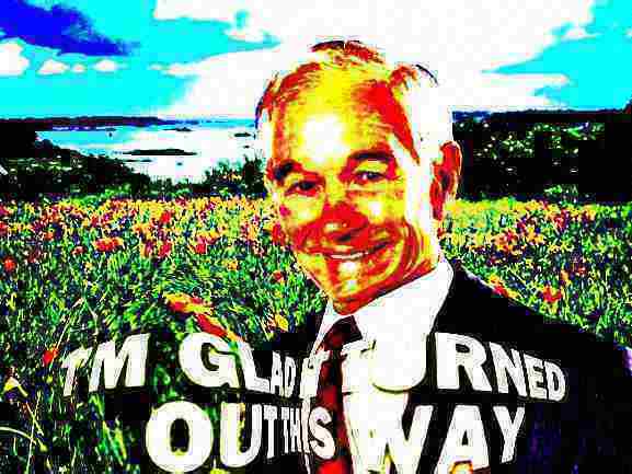 High Quality Ron Paul I’m glad it turned out this way deep-fried Blank Meme Template