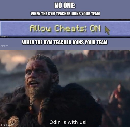 Anyone else? | image tagged in gym teacher,gym,relatable | made w/ Imgflip meme maker