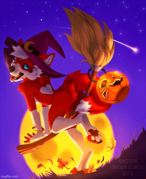 Happy halloween! | image tagged in happy halloween,furry | made w/ Imgflip meme maker