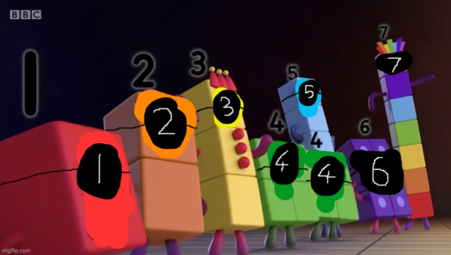Numberblocks game (my first squid game meme) | image tagged in numberblocks army,squid game,numberblocks | made w/ Imgflip meme maker