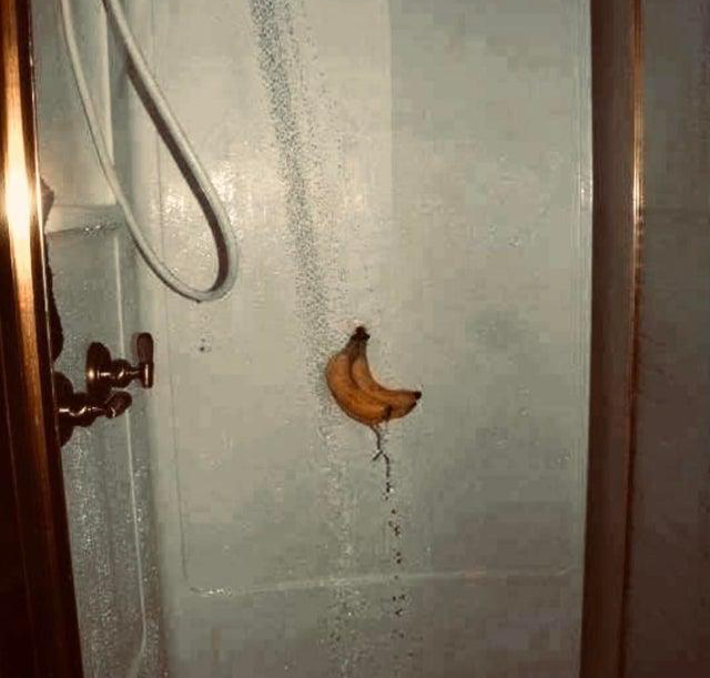 High Quality Banana shower Blank Meme Template