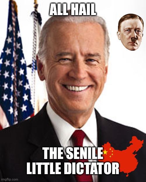 Joe Biden Meme | ALL HAIL THE SENILE LITTLE DICTATOR | image tagged in memes,joe biden | made w/ Imgflip meme maker