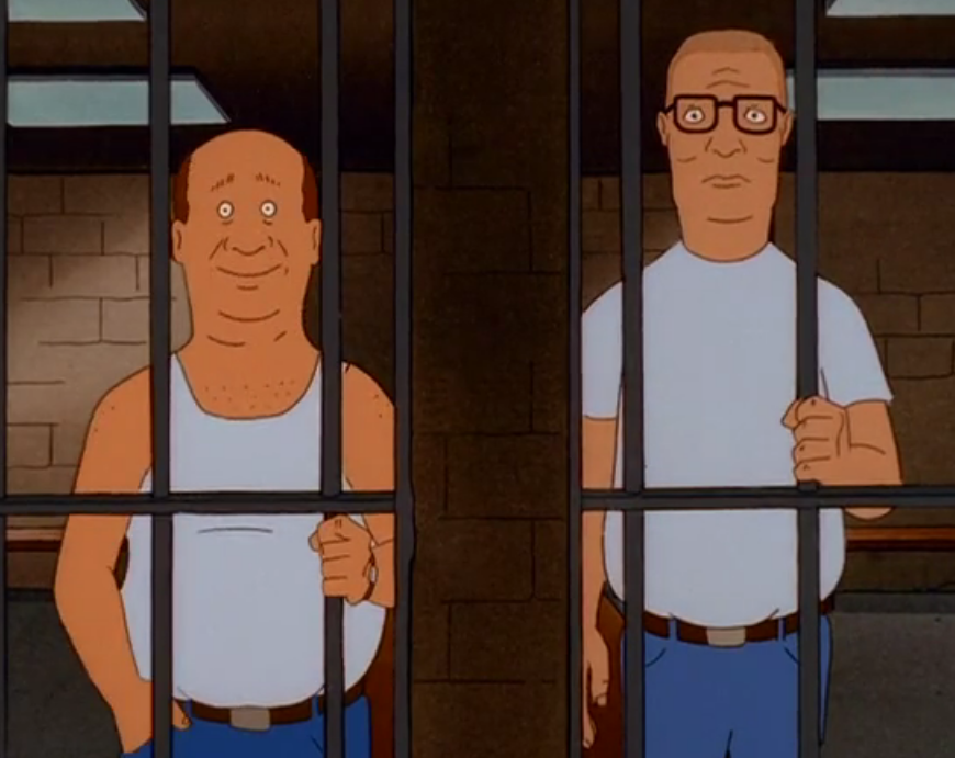 High Quality King of the Hill (jail) Blank Meme Template