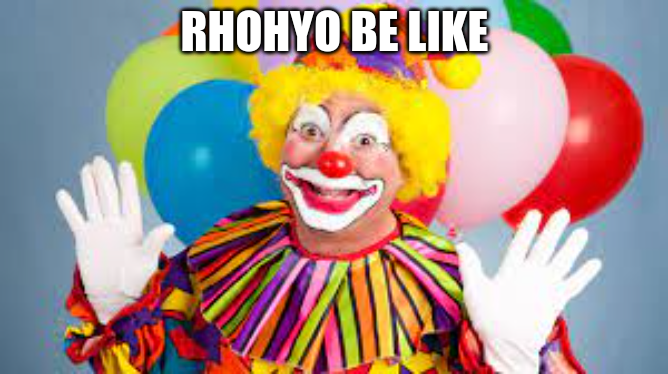 rhohyo the clown Blank Meme Template