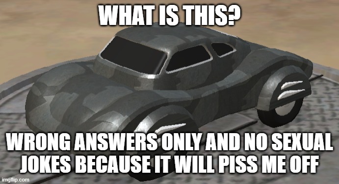 CGH Model 1 | WHAT IS THIS? WRONG ANSWERS ONLY AND NO SEXUAL JOKES BECAUSE IT WILL PISS ME OFF | image tagged in cgh model 1 | made w/ Imgflip meme maker