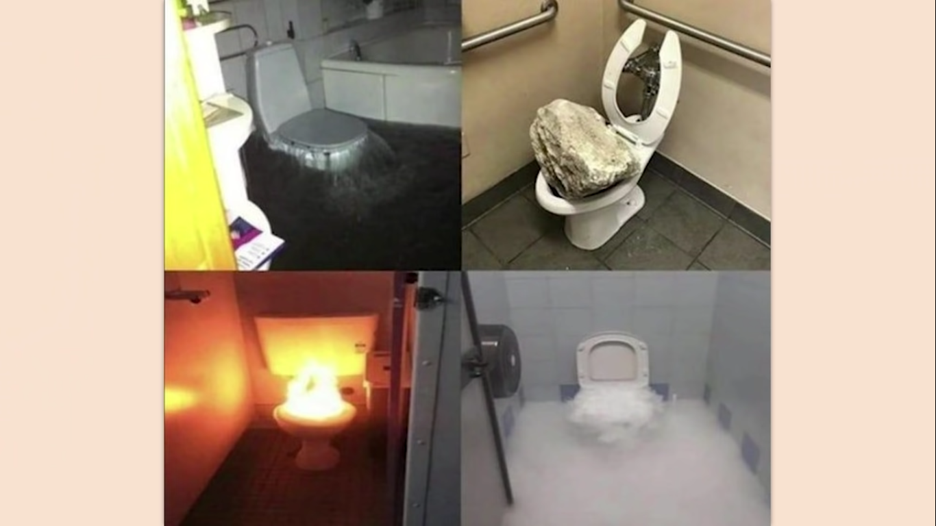 High Quality elemental toilets Blank Meme Template