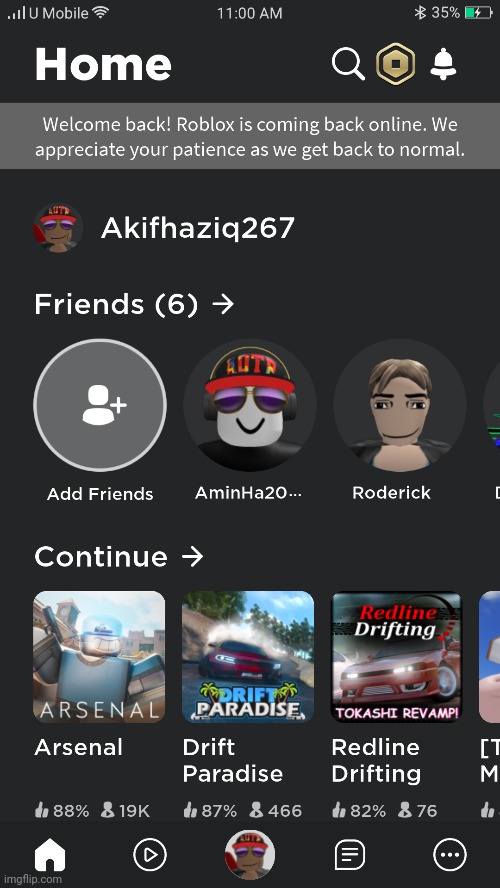 Is Roblox back online?