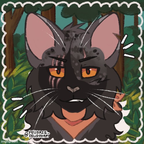 Made a new Warrior Cats OC (Don't got a name for him yet though) | image tagged in warrior cats,oc,picrew | made w/ Imgflip meme maker
