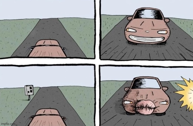 car smiling in front of a radar | image tagged in comedy | made w/ Imgflip meme maker