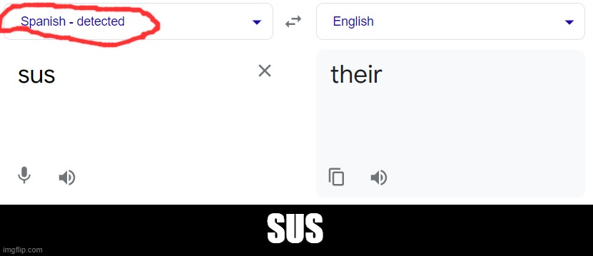 sussy | SUS | made w/ Imgflip meme maker