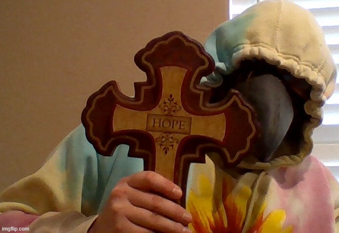 New temp ig | image tagged in bubonic cross | made w/ Imgflip meme maker