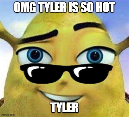 buzz | OMG TYLER IS SO HOT; TYLER | image tagged in funny | made w/ Imgflip meme maker