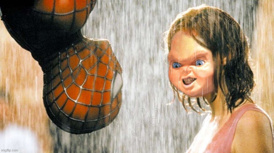 mary jane watson | image tagged in mary jane watson,spiderman,chucky,childs play,spiderman kiss,peter parker | made w/ Imgflip meme maker