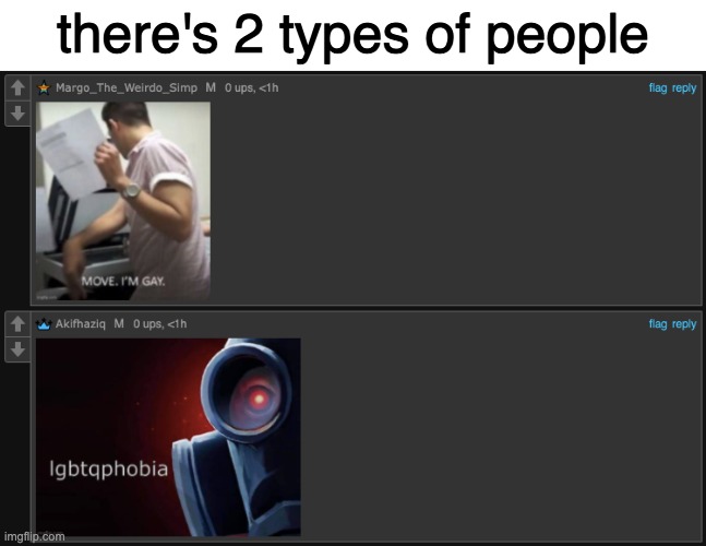 there's 2 types of people | made w/ Imgflip meme maker