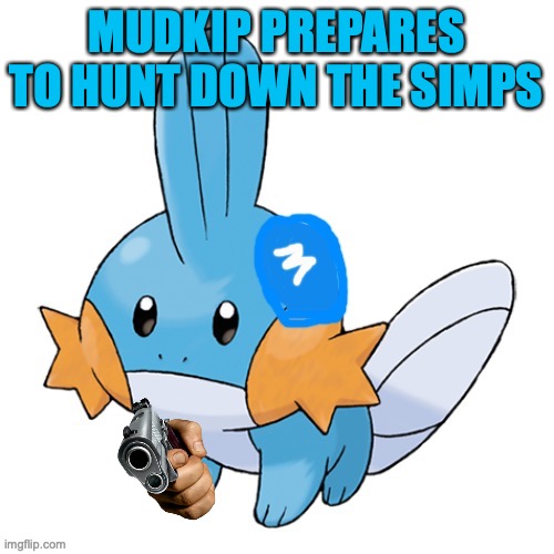 Mudkip Army | MUDKIP PREPARES TO HUNT DOWN THE SIMPS | image tagged in mudkip army | made w/ Imgflip meme maker