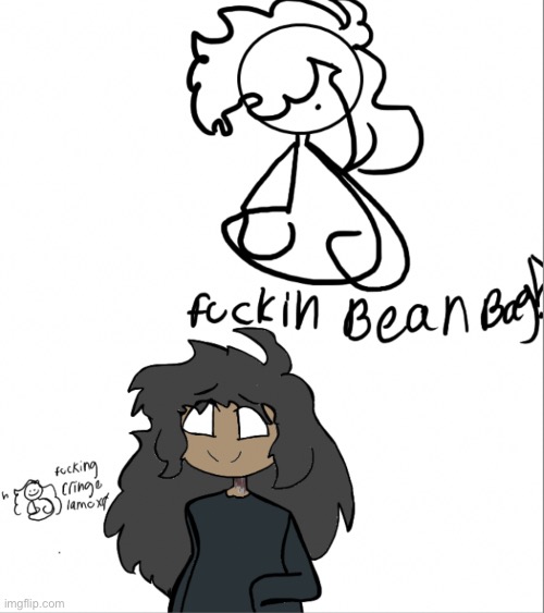 .-. i made a drawing of my oc, kel | made w/ Imgflip meme maker