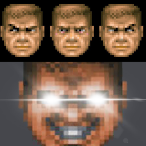 High Quality Doomguy kicks in Blank Meme Template