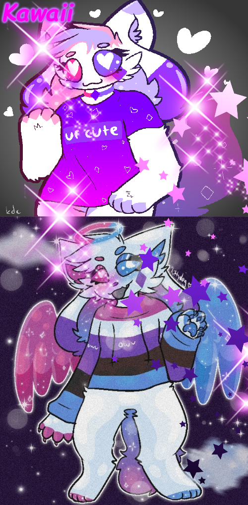 ayyyyyy crystal got it goin on with her sparkly kittydog self Blank Meme Template
