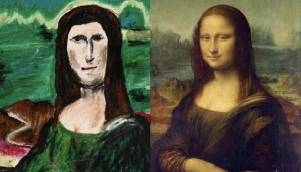 High Quality Mona Lisa (Lame vs Actual) Blank Meme Template