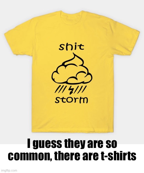 I guess they are so common, there are t-shirts | made w/ Imgflip meme maker