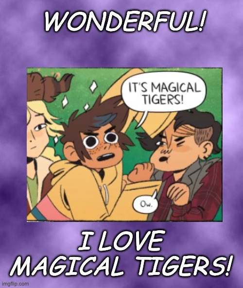 WONDERFUL! I LOVE MAGICAL TIGERS! | made w/ Imgflip meme maker