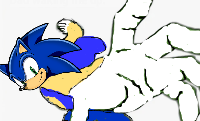 High Quality Sonic punch Blank Meme Template
