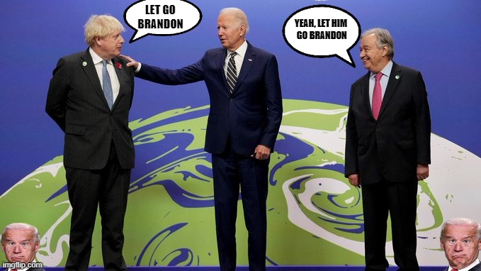 let Go Brandon | LET GO BRANDON; YEAH, LET HIM
 GO BRANDON | image tagged in creepy joe biden | made w/ Imgflip meme maker