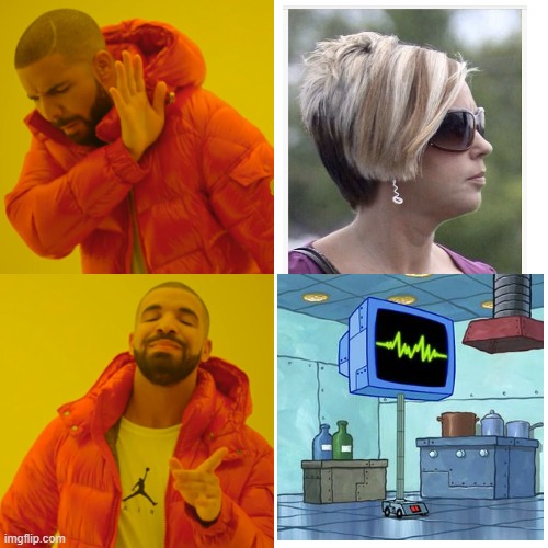 better karen | image tagged in memes,drake hotline bling | made w/ Imgflip meme maker