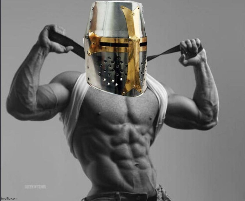 Crusader Giga Chad | image tagged in crusader giga chad | made w/ Imgflip meme maker