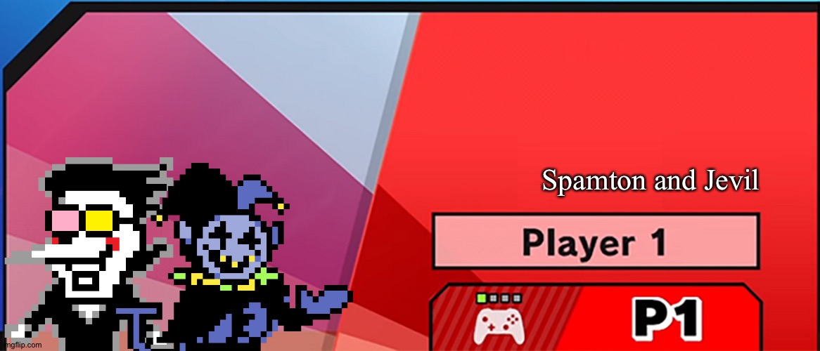 character select smash | Spamton and Jevil | image tagged in character select smash | made w/ Imgflip meme maker