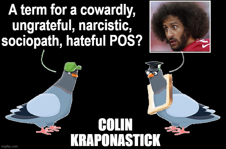 Other Members of Scumbags R Us: Piglosi, Schiffless, Incest Omar |  A term for a cowardly, ungrateful, narcistic, sociopath, hateful POS? COLIN
KRAPONASTICK | image tagged in vince vance,narcissist,ungrateful,unappreciative,thankless,sociopath | made w/ Imgflip meme maker