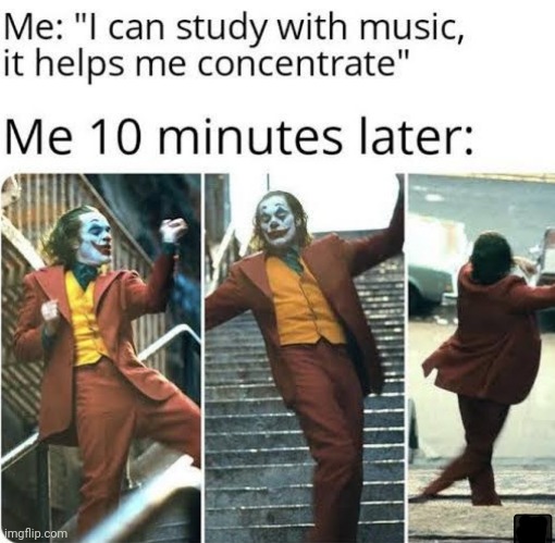 image tagged in memes,music,joker dance | made w/ Imgflip meme maker