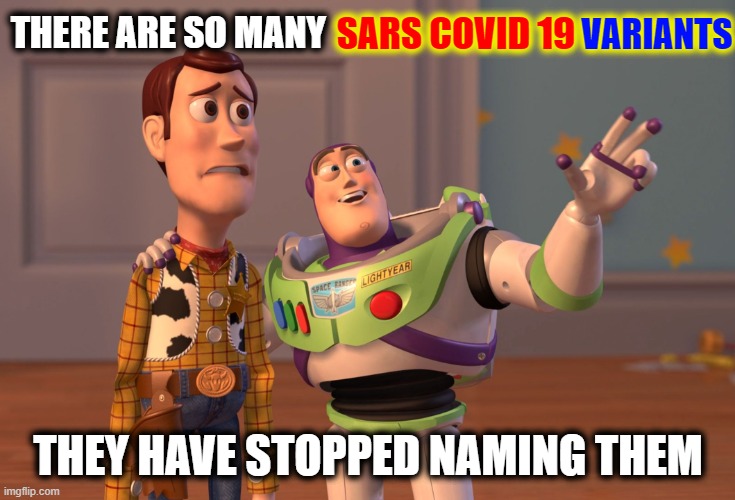 X, X Everywhere | SARS COVID 19; VARIANTS; THERE ARE SO MANY; THEY HAVE STOPPED NAMING THEM | image tagged in memes,x x everywhere,the nu flu | made w/ Imgflip meme maker