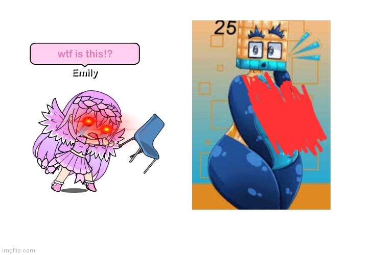 That's why that girl hates anthro | image tagged in gacha life,anthro,numberblocks,censored | made w/ Imgflip meme maker