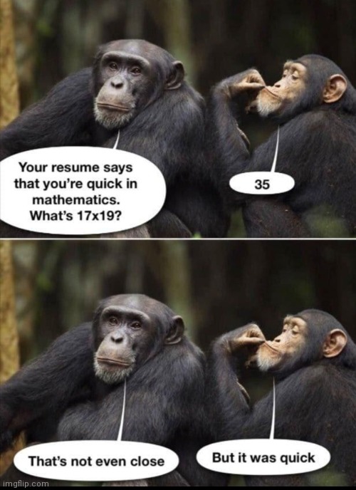 Haha I am quick in math | image tagged in math,study,monkey,funny,maths,two monkeys | made w/ Imgflip meme maker