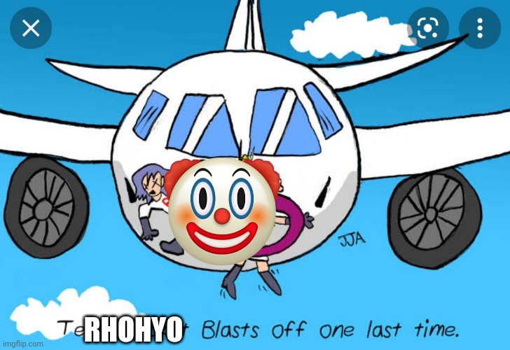 Rhohyo blasts off one last time. | RHOHYO | image tagged in team rocket blasts off one last time | made w/ Imgflip meme maker