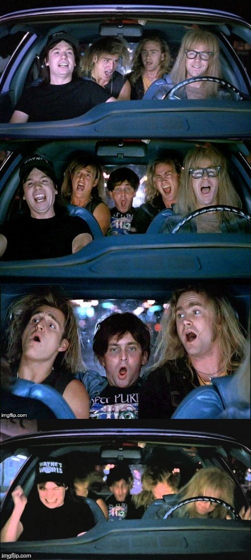 Wayne's World headbang | image tagged in wayne's world headbang | made w/ Imgflip meme maker